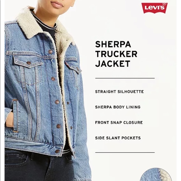 Levi Strauss original trucker jacket Sherpa lined - Picture 5 of 6